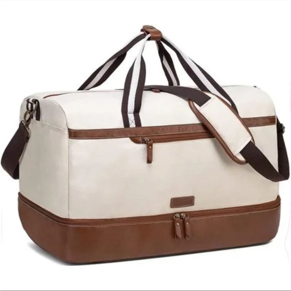 Boutique Bags New Canvas Carry On Duffel Bag Overnight Bag With